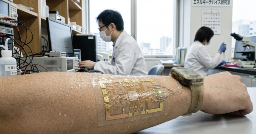 Revolution aus der Haut: Wie dein Schweiß bald dein Smartphone antreibt