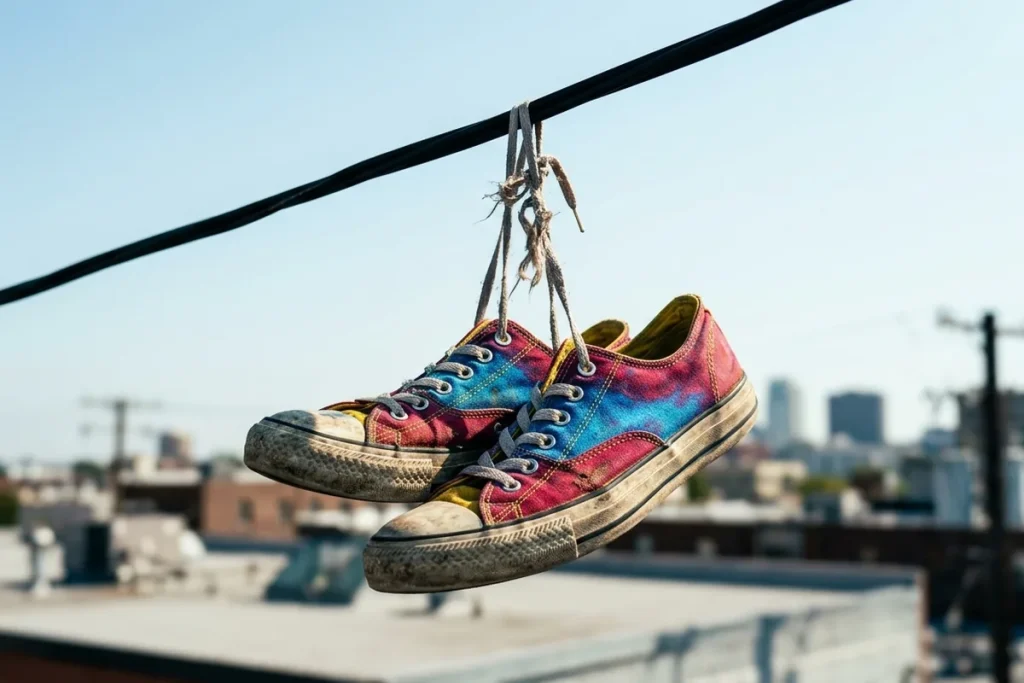 Schuhe an Stromleitungen: Die geheime Botschaft über deinem Kopf