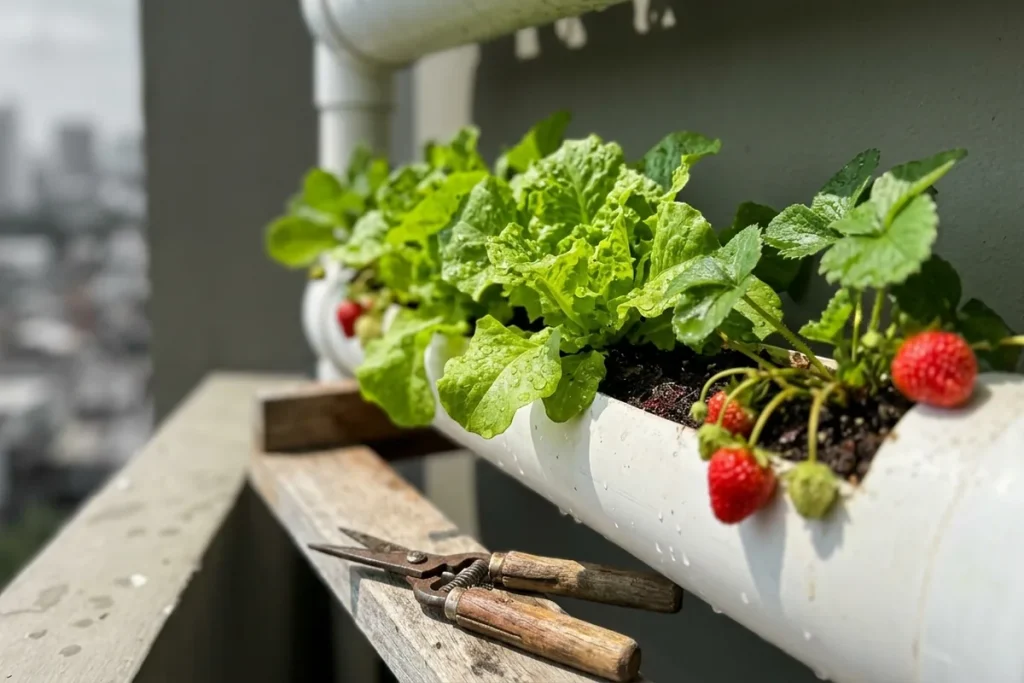 Vertikaler Garten auf dem Balkon: So einfach ziehen Sie Ihr eigenes Gemüse an der Wand hoch