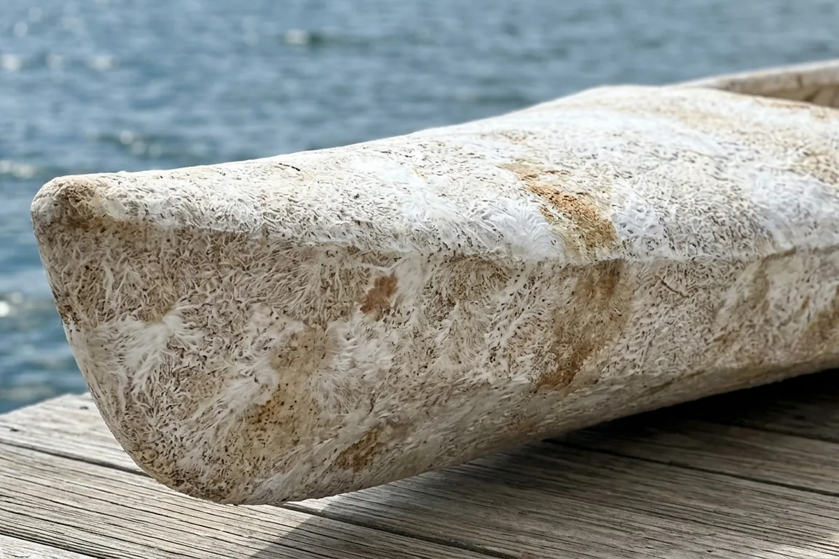 Weltrekord im Pilz-Boot: Dieser Künstler überquerte 42 km Ozean in einem lebenden Kayak