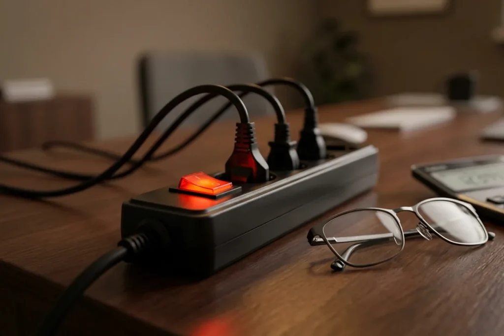 Wenn Sie zur Arbeit gehen, ziehen Sie den Stecker aus der Steckdose. So sparen Sie jährlich mindestens 2.000 Euro