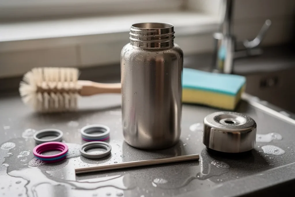 Wie du deine wiederverwendbare Flasche reinigst, um Bakterien zu vermeiden (und deiner Gesundheit nicht zu schaden)